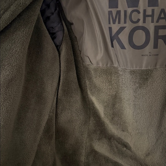 Michael Kors Women’s Hooded Athletic Logo Tape Coat, Size XL - Picture 5 of 7